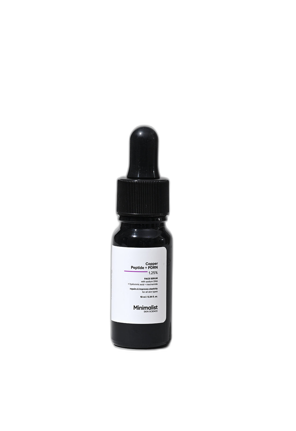 Copper Peptide + PDRN 1.25% Face Serum 10 ml - frasco gotero